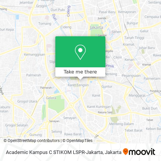Academic Kampus C STIKOM LSPR-Jakarta map