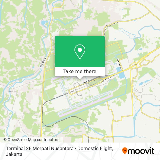 Terminal 2F Merpati Nusantara - Domestic Flight map