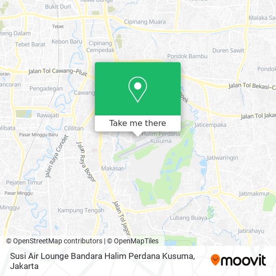 Susi Air Lounge Bandara Halim Perdana Kusuma map