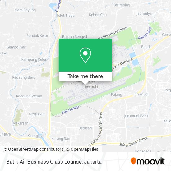 Batik Air Business Class Lounge map