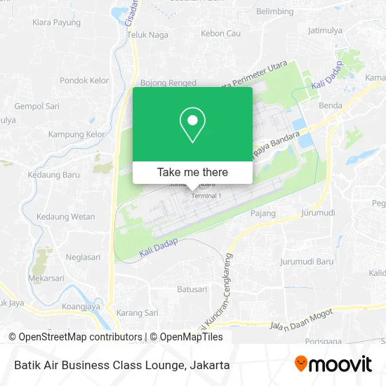 Batik Air Business Class Lounge map