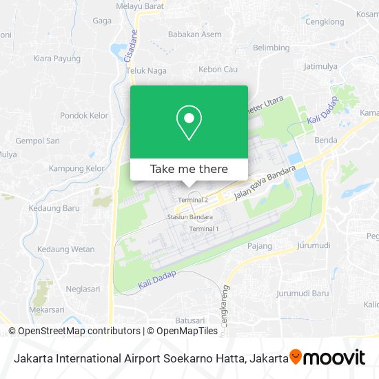 Jakarta International Airport Soekarno Hatta map