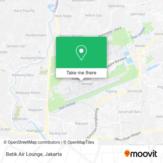 Batik Air Lounge map
