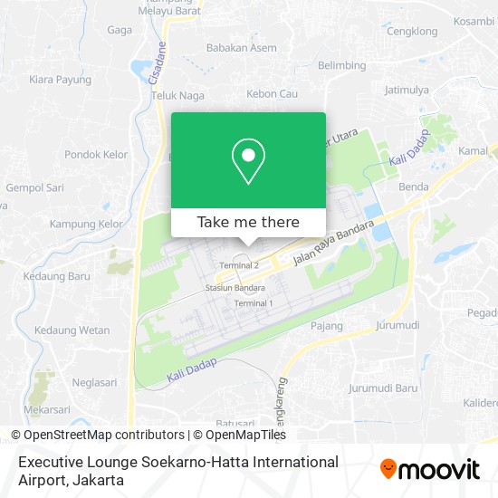 Executive Lounge Soekarno-Hatta International Airport map