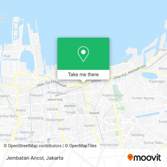 Jembatan Ancol map