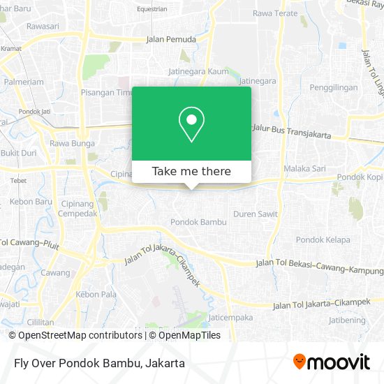Fly Over Pondok Bambu map