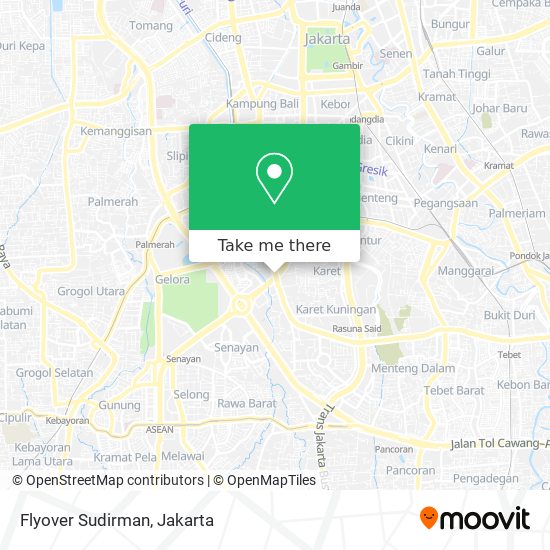 Flyover Sudirman map