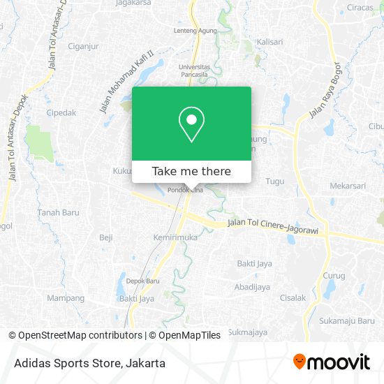 Adidas Sports Store map