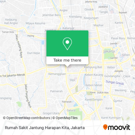 Rumah Sakit Jantung Harapan Kita map