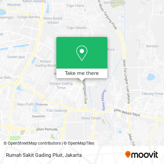 Rumah Sakit Gading Pluit map