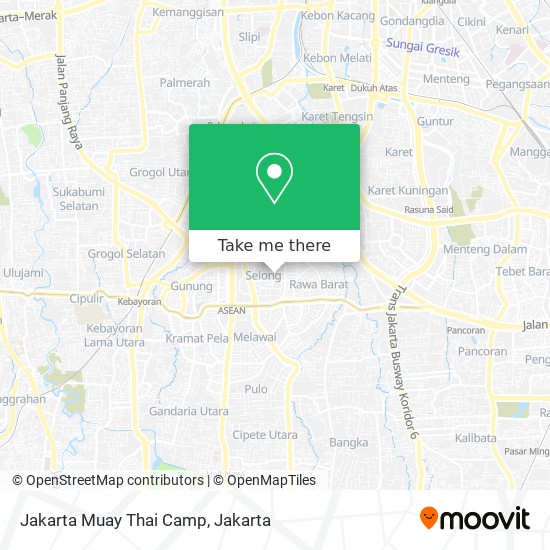 Jakarta Muay Thai Camp map