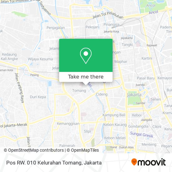 Pos RW. 010 Kelurahan Tomang map