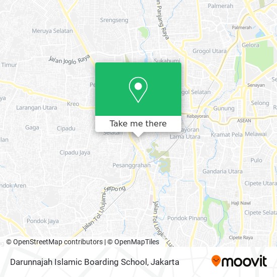 Darunnajah Islamic Boarding School map