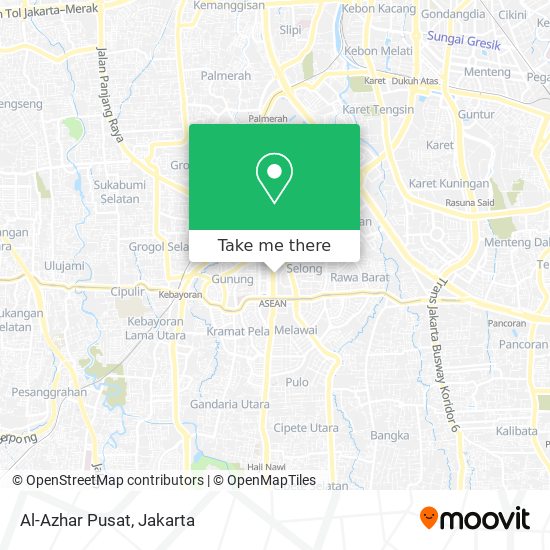 Al-Azhar Pusat map