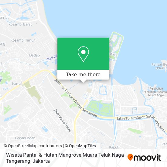 Wisata Pantai & Hutan Mangrove Muara Teluk Naga Tangerang map