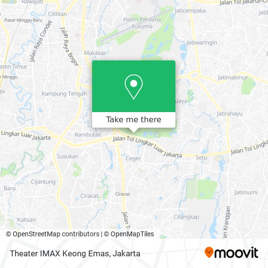 Theater IMAX Keong Emas map