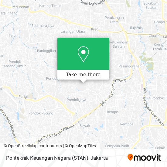 Politeknik Keuangan Negara (STAN) map