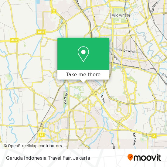 Garuda Indonesia Travel Fair map