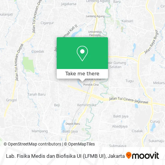 Lab. Fisika Medis dan Biofisika UI (LFMB UI) map