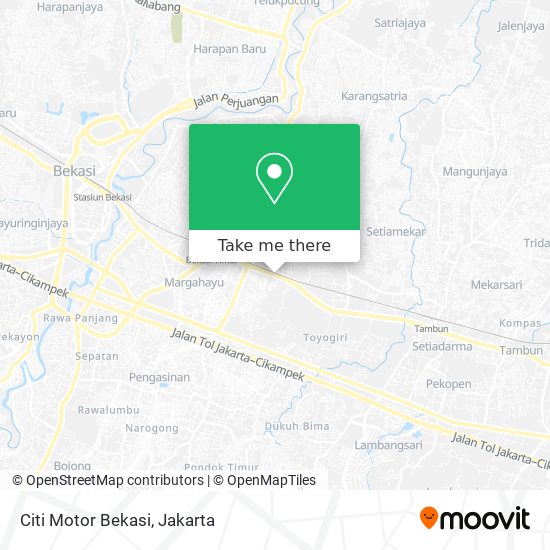 Citi Motor Bekasi map