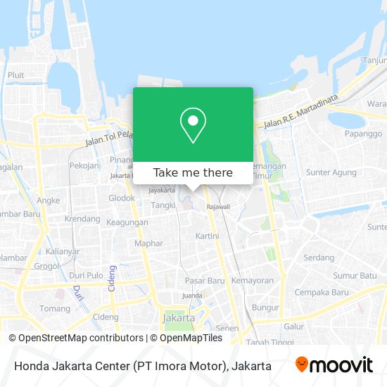 Honda Jakarta Center (PT Imora Motor) map