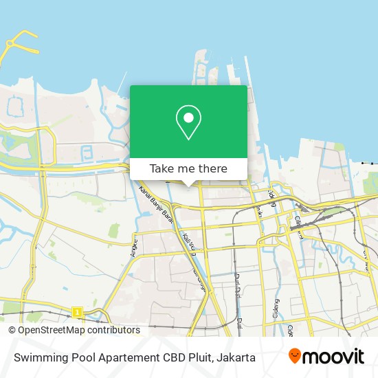 Swimming Pool Apartement CBD Pluit map