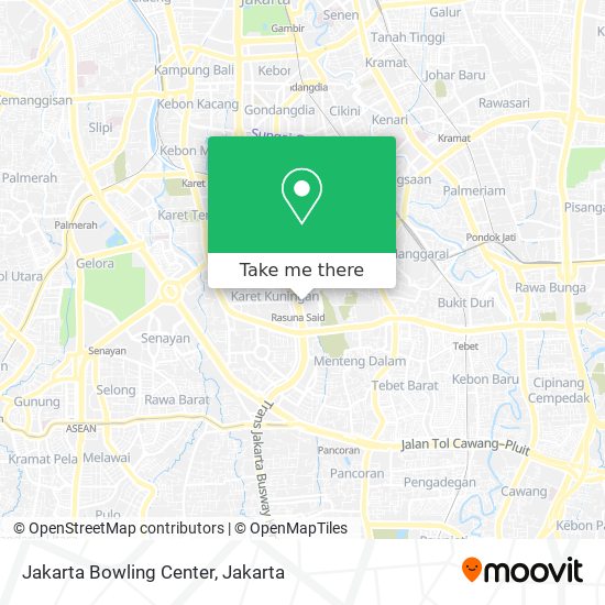 Jakarta Bowling Center map