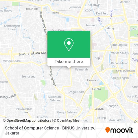 School of Computer Science - BINUS University map