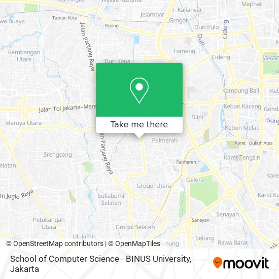 School of Computer Science - BINUS University map
