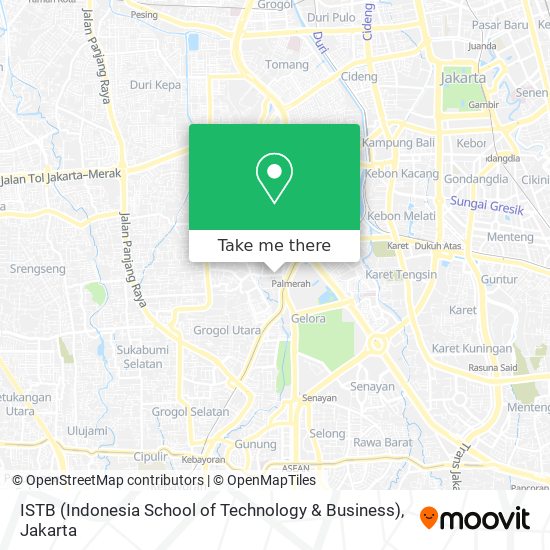 ISTB (Indonesia School of Technology & Business) map