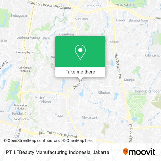 PT. LFBeauty Manufacturing Indonesia map