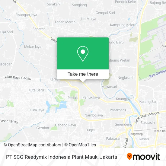 PT SCG Readymix Indonesia Plant Mauk map