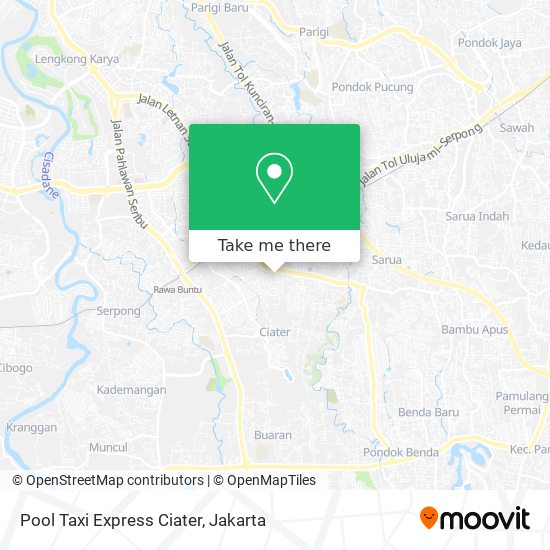 Pool Taxi Express Ciater map
