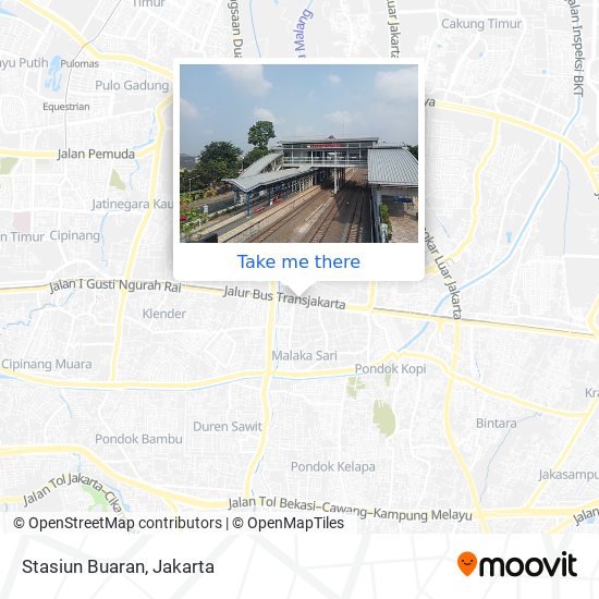 Stasiun Buaran map