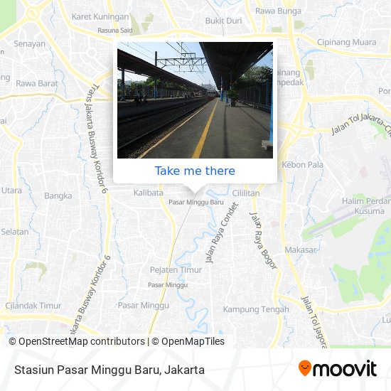 Stasiun Pasar Minggu Baru map