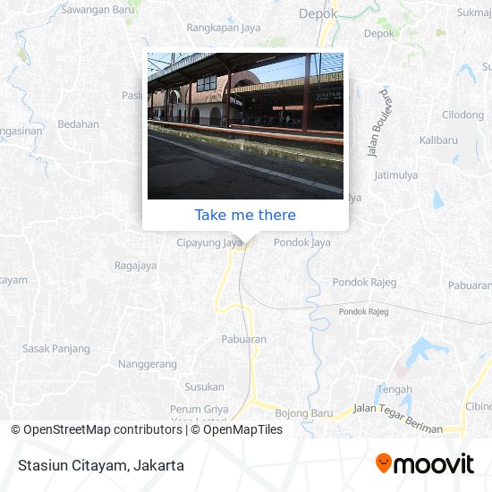 Stasiun Citayam map