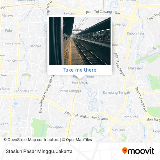 Stasiun Pasar Minggu map