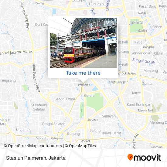 Stasiun Palmerah map