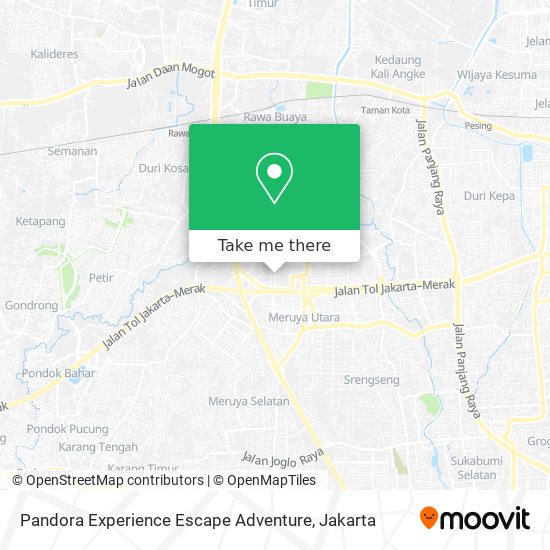 Pandora Experience Escape Adventure map