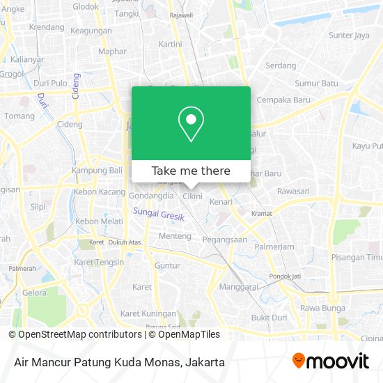 Air Mancur Patung Kuda Monas map