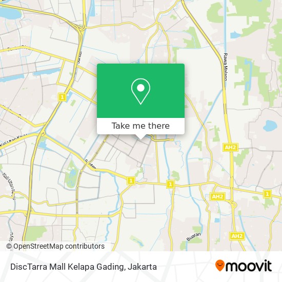 DiscTarra Mall Kelapa Gading map