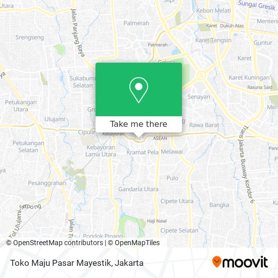 Toko Maju Pasar Mayestik map