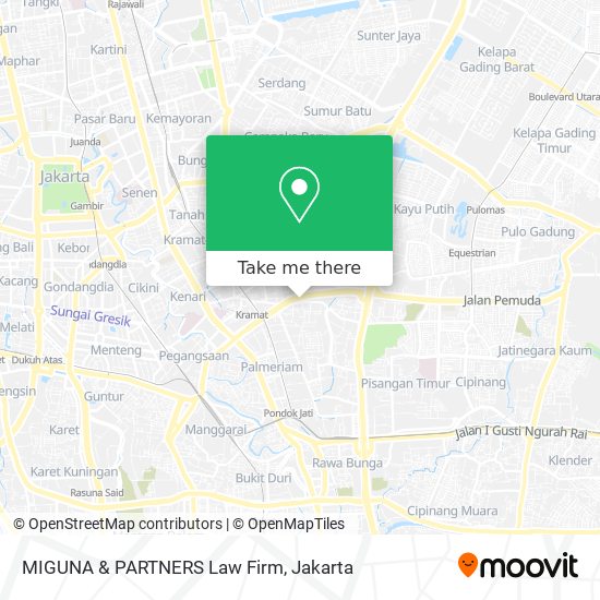 MIGUNA & PARTNERS Law Firm map