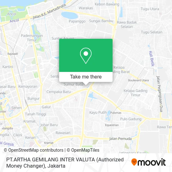 PT.ARTHA GEMILANG INTER VALUTA (Authorized Money Changer) map