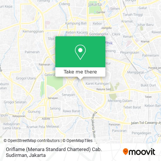 Oriflame (Menara Standard Chartered) Cab. Sudirman map