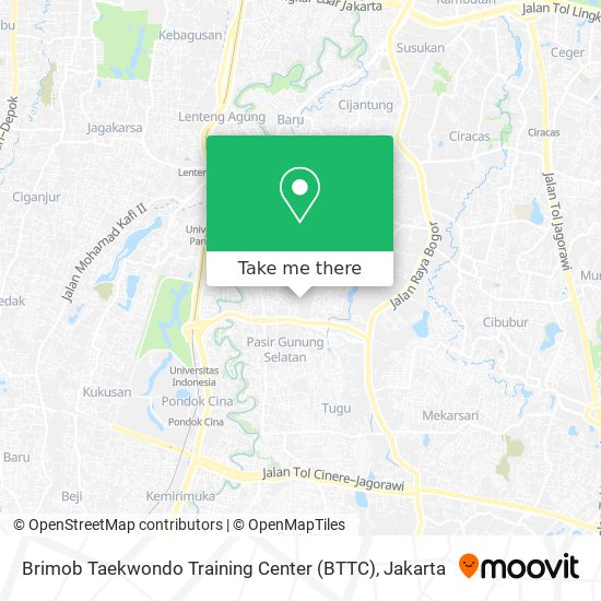 Brimob Taekwondo Training Center (BTTC) map