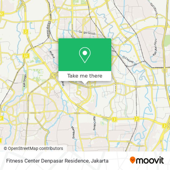 Fitness Center Denpasar Residence map