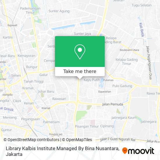 Library Kalbis Institute Managed By Bina Nusantara map
