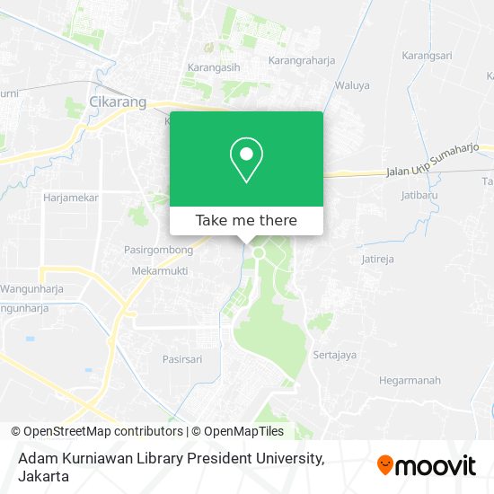 Adam Kurniawan Library President University map