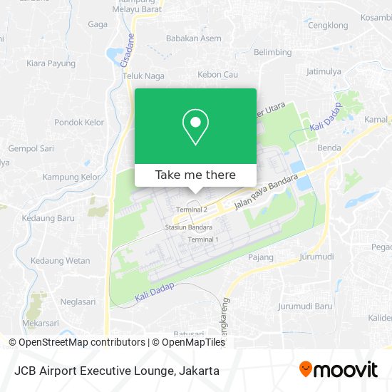 JCB Airport Executive Lounge map